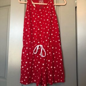 2 for $10! Red with white stars romper.